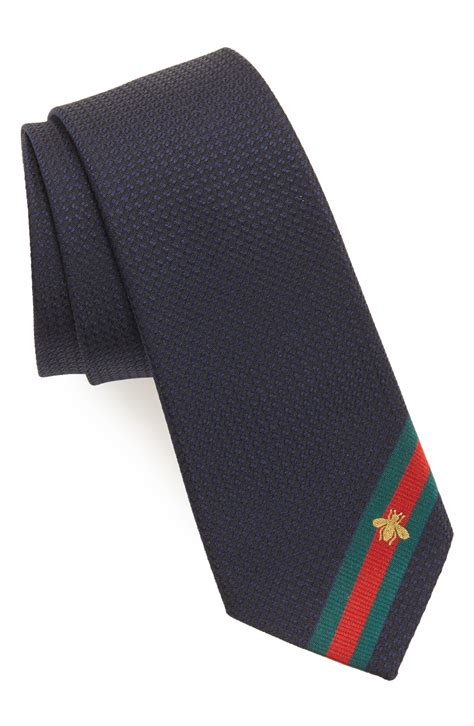 navy blue gucci necktie